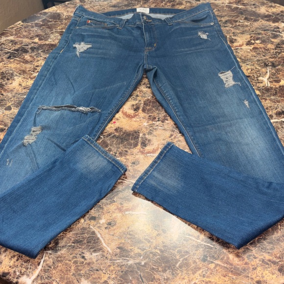 Hudson Jeans Blue Distressed Skinny - Picture 5 of 7